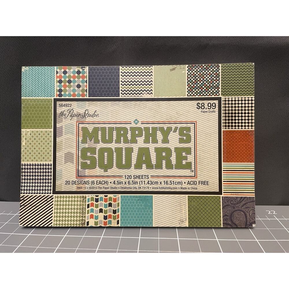 Paper Studio Murphy’s Square 4.5”x6.5”Paper Pack 120 Sheets Acid Free Scrapbook